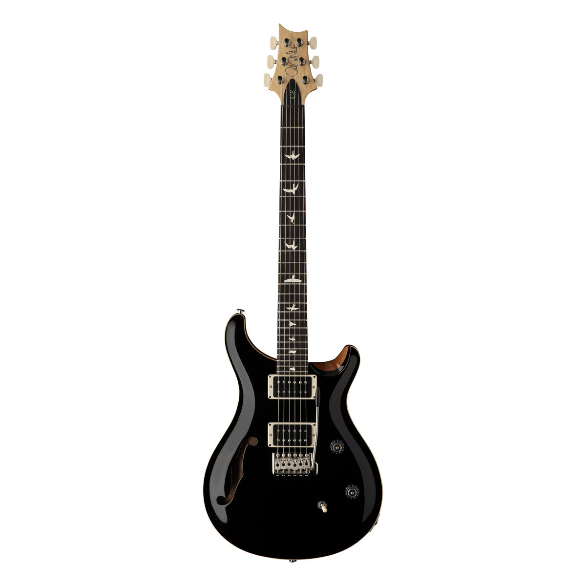 PRS CE 24 Semi-Hollow, Black Top (Natural Back)