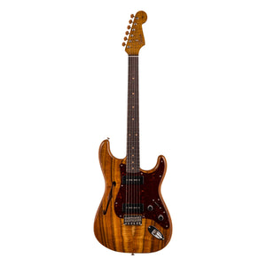 Fender Custom Shop Artisan Koa Dual P90 Strat, Aged Natural