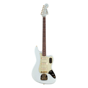 Fender Custom Shop 1966 Bass VI Journeyman Relic with Gold Closet Classic Hardware, Faded Aged Sonic Blue