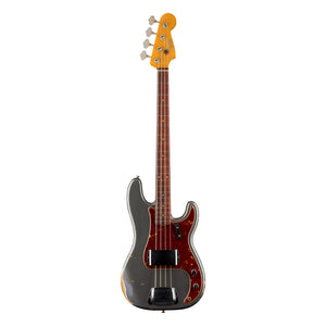 Fender Custom Shop 1960 Precision Bass Relic, Super Faded Aged Charcoal Frost Metallic