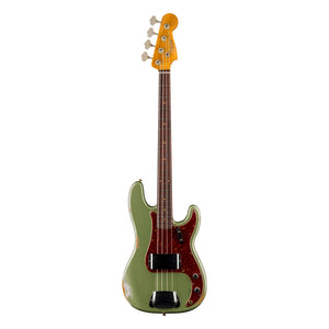 Fender Custom Shop 1960 Precision Bass Relic, Super Faded Aged Sage Green Metallic