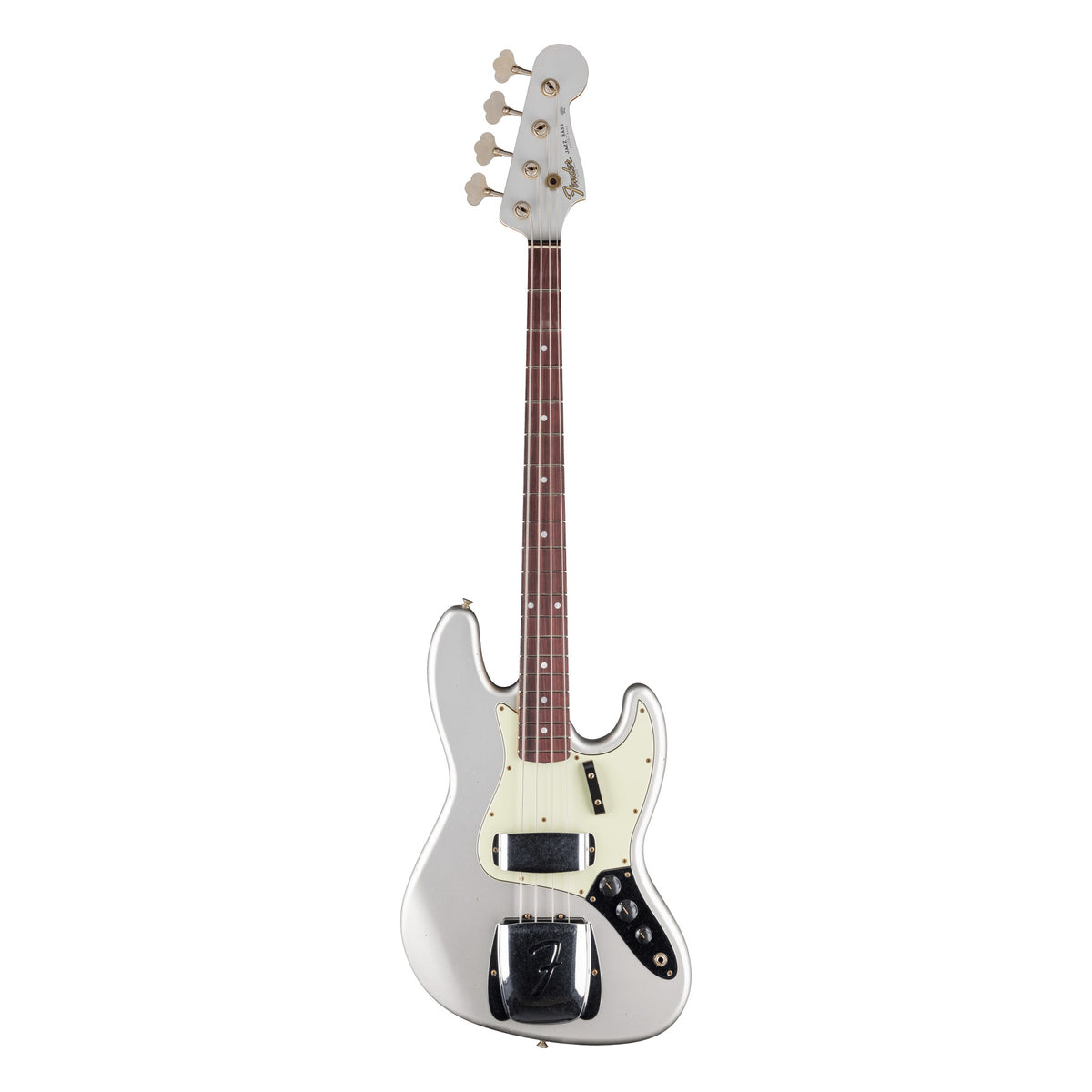 Fender Custom Shop 1965 Jazz Bass Journeyman Relic, Faded Inca Silver