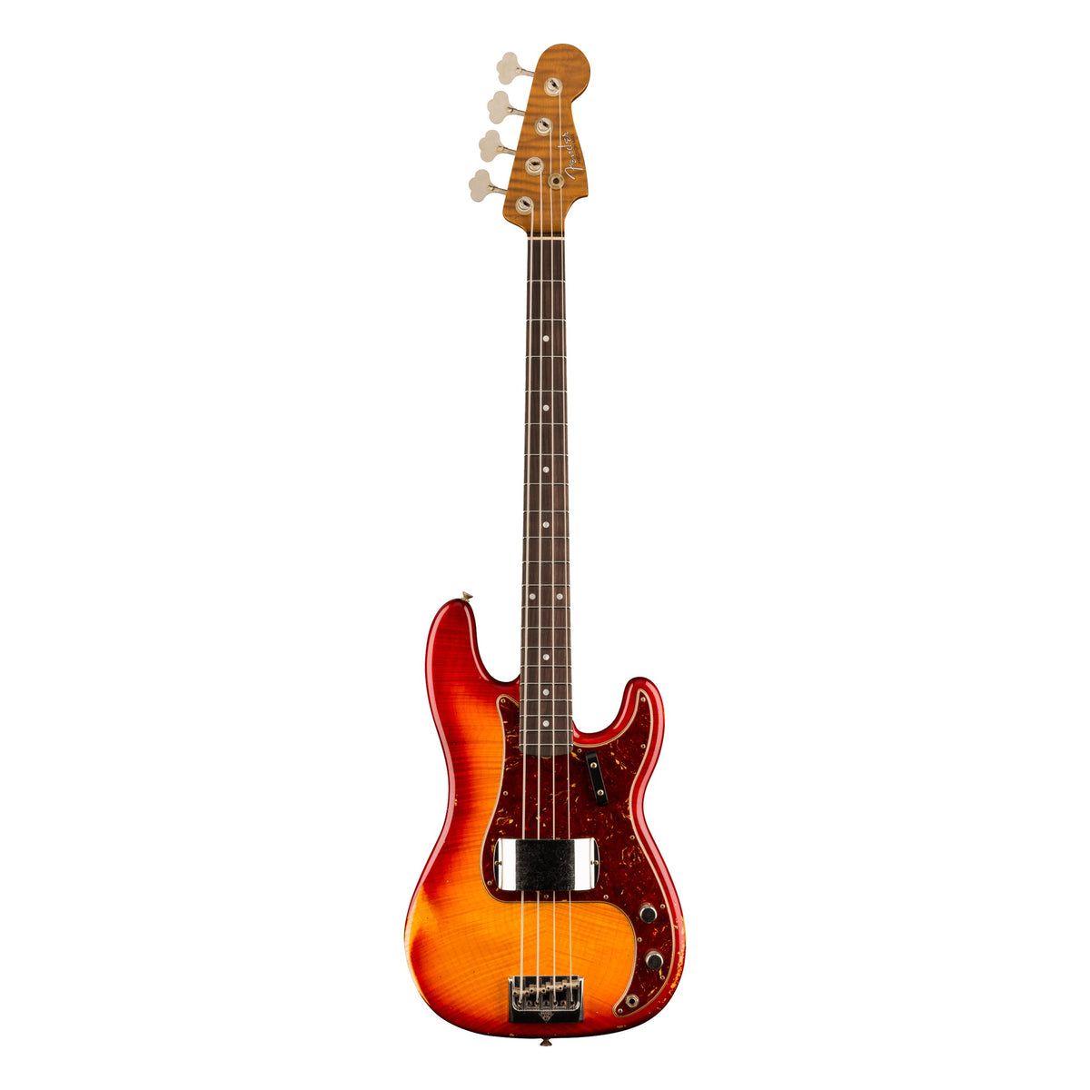 Fender Custom Shop Artisan Flame Maple Top Precision Bass Relic, Aged Cherry Sunburst