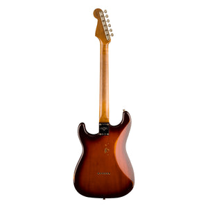 Fender Custom Shop Artisan Dual P90 Flame Maple Top Strat Relic, Aged Violin Burst, back