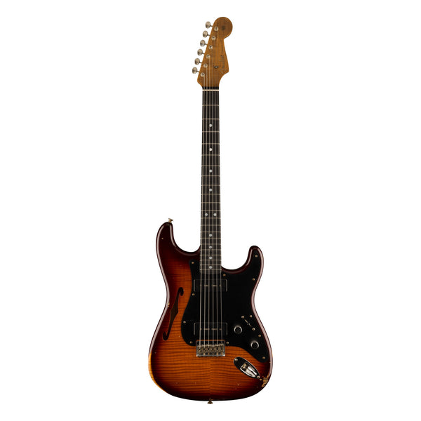 Fender Custom Shop Artisan Dual P90 Flame Maple Top Strat Relic, Aged Violin Burst