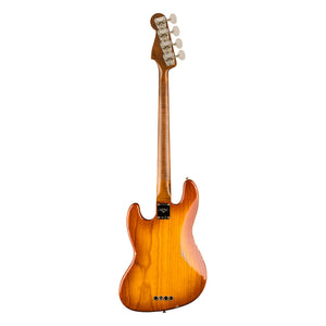 Fender Custom Shop Artisan Maple Burl Jazz Bass Relic, Honey Burst, back