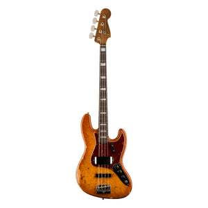 Fender Custom Shop Artisan Maple Burl Jazz Bass Relic, Honey Burst
