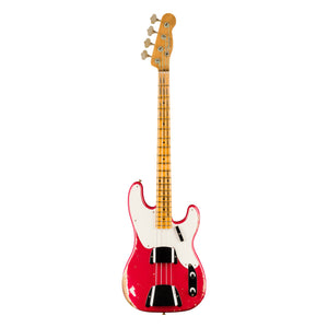 Fender Custom Shop 1956 Precision Bass Heavy Relic, Faded Seminole Red