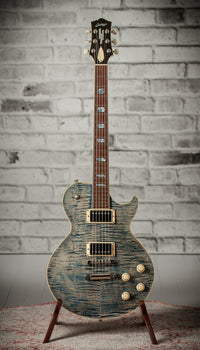 Collings CL Deluxe Trans Denim TV White Back #CL251669 Used