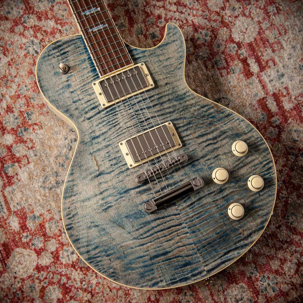 Collings CL Deluxe Trans Denim TV White Back #CL251669 Used