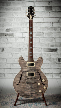 Collings I-35 Deluxe Custom Trans Denim ThroBak Pickups # I35231238 Used