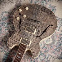 Collings I-35 Deluxe Custom Trans Denim ThroBak Pickups # I35231238 Used