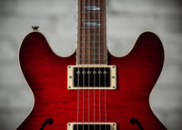 Collings I-35 Deluxe Scarlett Sunburst Parallelogram Inlays, Throbak SLE-101 Plus #I35251281
