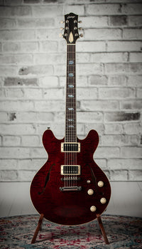 Collings I-35LC Deluxe Merlot Parallelogram Inlays ThroBak SLE-101 Pickups # I35LC252502