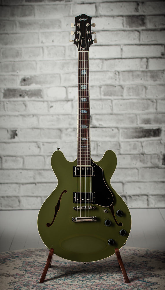 Collings I-35 LC Olive Drab Parallelogram Inlays Throbak Pickups # I35LC252494