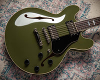 Collings I-35 LC Olive Drab Parallelogram Inlays Throbak Pickups # I35LC252494