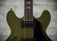 Collings I-35 LC Olive Drab Parallelogram Inlays Throbak Pickups # I35LC252494