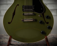 Collings I-35 LC Olive Drab Parallelogram Inlays Throbak Pickups # I35LC252494