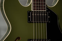 Collings I-35 LC Olive Drab Parallelogram Inlays Throbak Pickups # I35LC252494