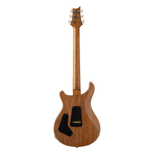 PRS Custom 24-08, Black Rainbow Holoflake Top & Binding (Natural Back), back