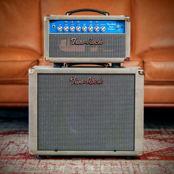 Two-Rock Studio Overdrive Head Blue Chassis Grey Suede Vintage Silver Grill with 1x12 Matching Cab #93/22187