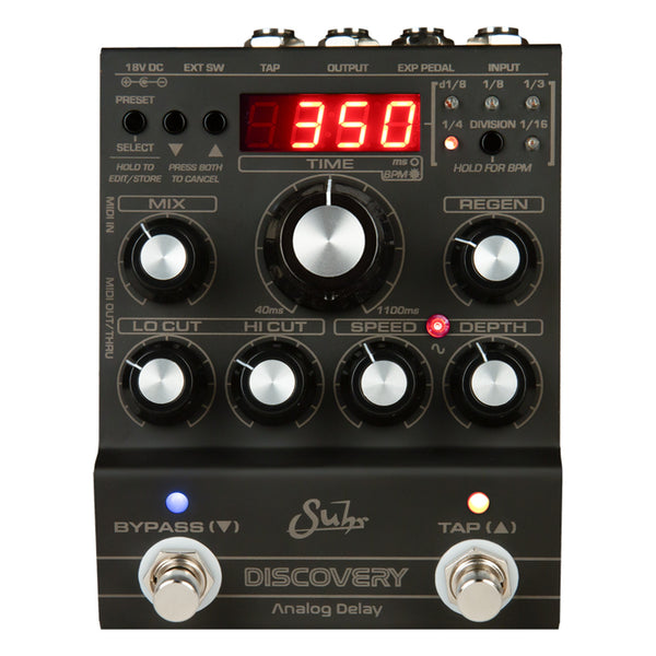 Suhr Dark Discovery Black Cerakote Edition, Black, Universal power supply included