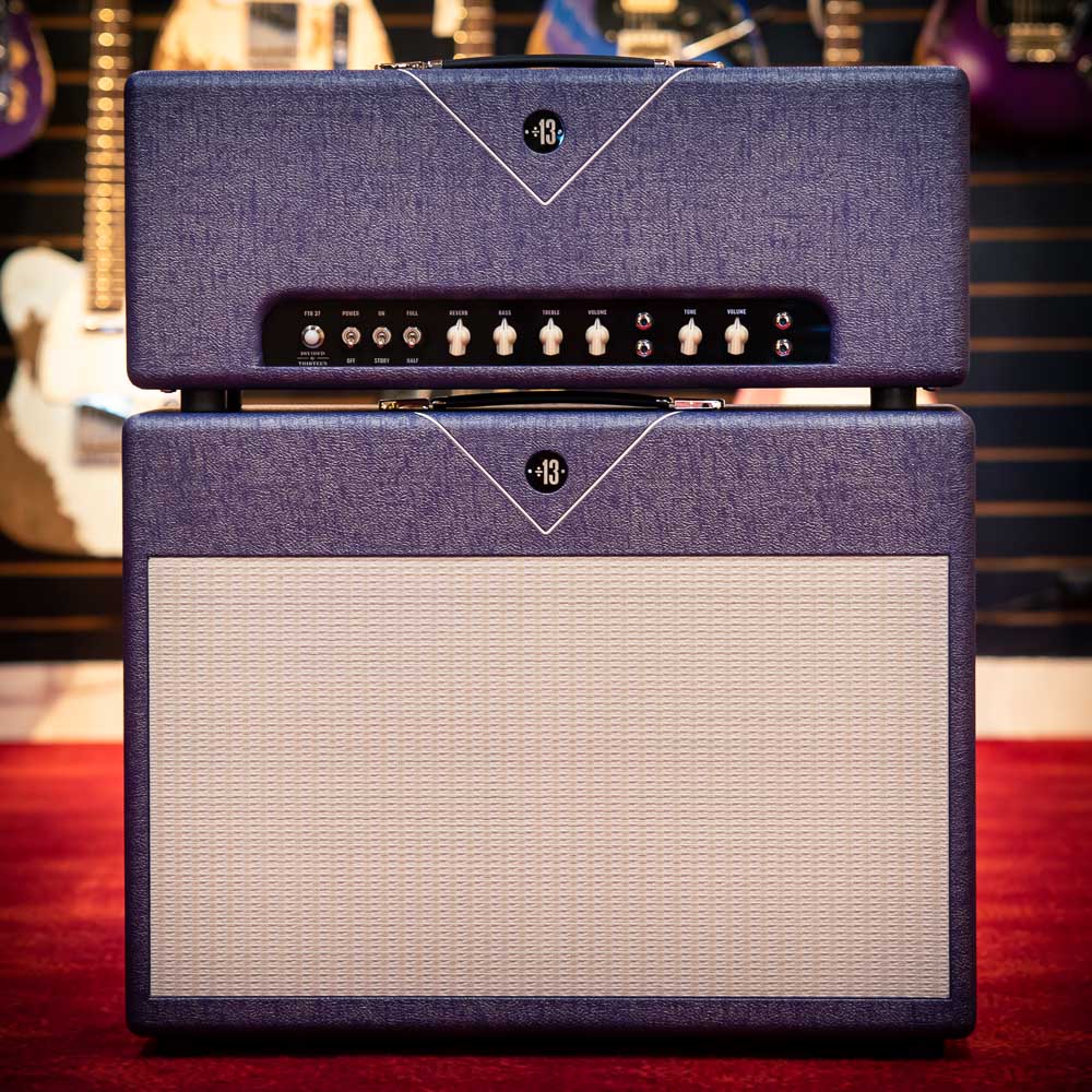 Divided by Thirteen FTR37 Head and Matching 2x12 Cab Amethyst Bronco SN: 774/172