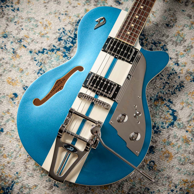 Duesenberg Mike Campbell 30th Anniversary Blue & White Twinstripes # 253380