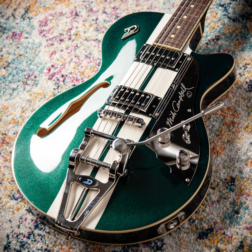 Duesenberg Mike Campbell 40th Anniversary Green & White Twinstripes # 251970