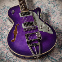 Duesenberg Guitars Starplayer TV Galaxy Purple Burst #241938