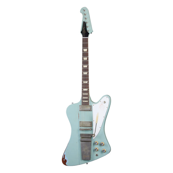 Gibson Custom Shop 1963 Firebird V with Maestro Vibrola Heavy Aged, Antique Frost Blue