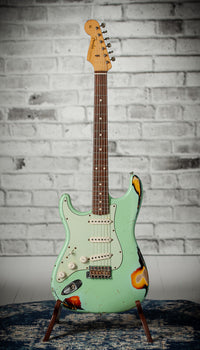 Fender 1960 Relic Stratocaster Sonic Blue/ 3 Colour Sunburst Left Handed #R40593