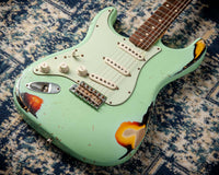 Fender 1960 Relic Stratocaster Sonic Blue/ 3 Colour Sunburst Left Handed #R40593