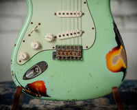 Fender 1960 Relic Stratocaster Sonic Blue/ 3 Colour Sunburst Left Handed #R40593