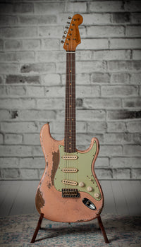 Fender 1963 Relic Stratocaster Aged Shell Pink NAMM 2025 Guitar Masterbuilt by Greg Fessler Jodephina HW Pickups #R137881