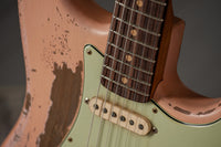 Fender 1963 Relic Stratocaster Aged Shell Pink NAMM 2025 Guitar Masterbuilt by Greg Fessler Jodephina HW Pickups #R137881