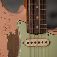 Fender 1963 Relic Stratocaster Aged Shell Pink NAMM 2025 Guitar Masterbuilt by Greg Fessler Jodephina HW Pickups #R137881