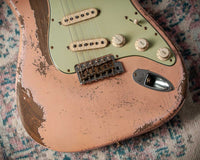 Fender 1963 Relic Stratocaster Aged Shell Pink NAMM 2025 Guitar Masterbuilt by Greg Fessler Jodephina HW Pickups #R137881