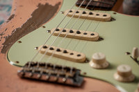 Fender 1963 Relic Stratocaster Aged Shell Pink NAMM 2025 Guitar Masterbuilt by Greg Fessler Jodephina HW Pickups #R137881