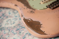 Fender 1963 Relic Stratocaster Aged Shell Pink NAMM 2025 Guitar Masterbuilt by Greg Fessler Jodephina HW Pickups #R137881