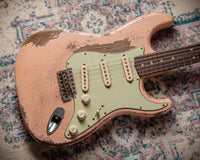Fender 1963 Relic Stratocaster Aged Shell Pink NAMM 2025 Guitar Masterbuilt by Greg Fessler Jodephina HW Pickups #R137881