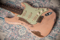 Fender 1963 Relic Stratocaster Aged Shell Pink NAMM 2025 Guitar Masterbuilt by Greg Fessler Jodephina HW Pickups #R137881