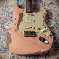 Fender 1963 Relic Stratocaster Aged Shell Pink NAMM 2025 Guitar Masterbuilt by Greg Fessler Jodephina HW Pickups #R137881