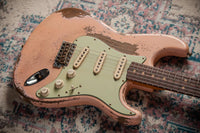Fender 1963 Relic Stratocaster Aged Shell Pink NAMM 2025 Guitar Masterbuilt by Greg Fessler Jodephina HW Pickups #R137881