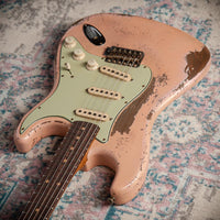 Fender 1963 Relic Stratocaster Aged Shell Pink NAMM 2025 Guitar Masterbuilt by Greg Fessler Jodephina HW Pickups #R137881