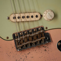 Fender 1963 Relic Stratocaster Aged Shell Pink NAMM 2025 Guitar Masterbuilt by Greg Fessler Jodephina HW Pickups #R137881
