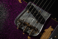 Fender '55 Super Heavy Relic Telecaster Super Faded Aged Magenta Sparkle Roasted Maple Neck, Handwound Pickups #R130965