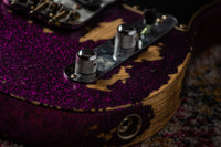 Fender '55 Super Heavy Relic Telecaster Super Faded Aged Magenta Sparkle Roasted Maple Neck, Handwound Pickups #R130965