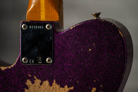 Fender '55 Super Heavy Relic Telecaster Super Faded Aged Magenta Sparkle Roasted Maple Neck, Handwound Pickups #R130965