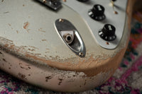 Fender '57 HSS Strat Super Heavy Relic Inca Silver/Silver Sparkle #R147023